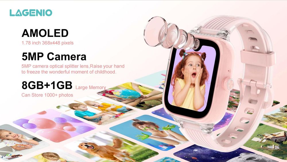 Висок клас 4G Смарт часовник за деца Lagenio K2 с мобилен интернет