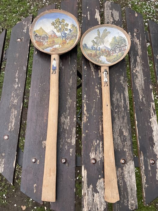 Linguri vintage pictate manual,