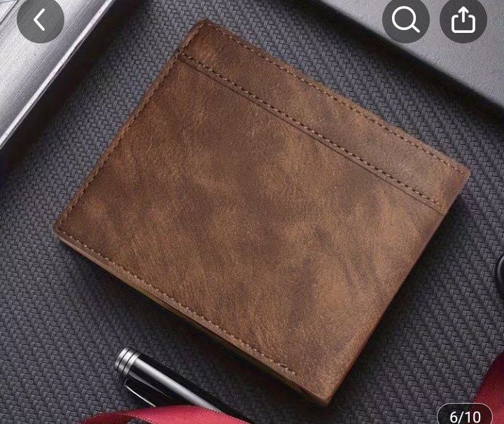 Кожен портфейл кафяв и черен