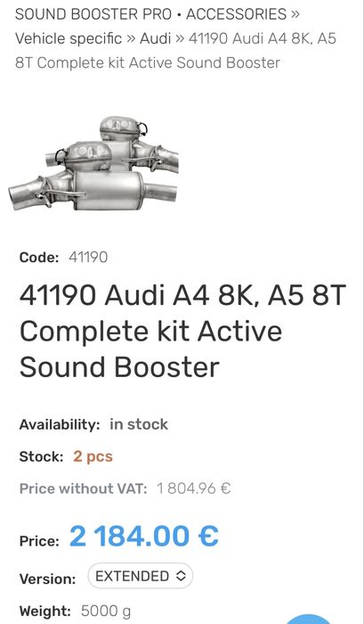 RS V8 звук Audi A5 8T A4 B8 8.5 спортна Active Sound генерация дизел