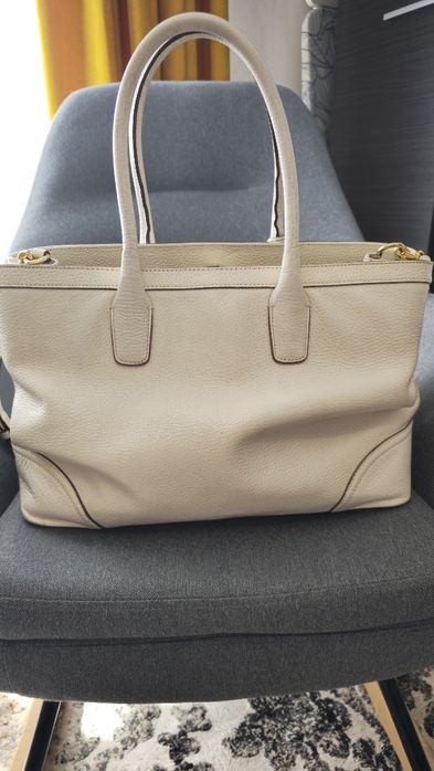Geanta de umăr din piele naturală Lauren by ralph lauren