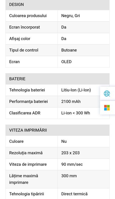 Honeywell MPD31D imprimanta
