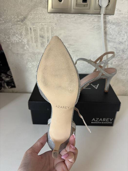 Pantofi stiletto silver