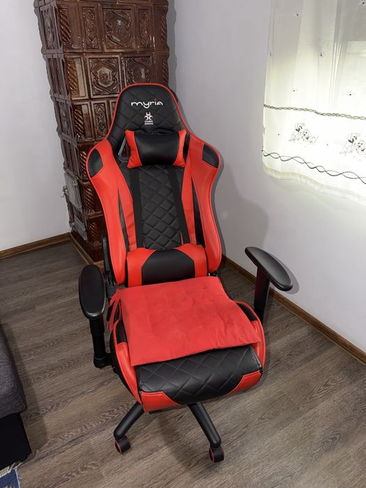 Scaun gaming MYRIA MG7405RD, negru-rosu