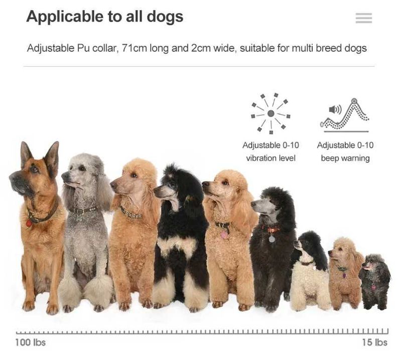 Электрический ошейник с дистанционным управлением для дрессировки