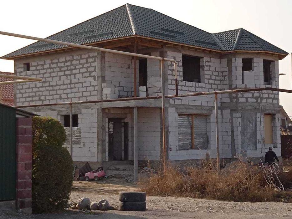 Строим дом, кладка стен и крыша кровля