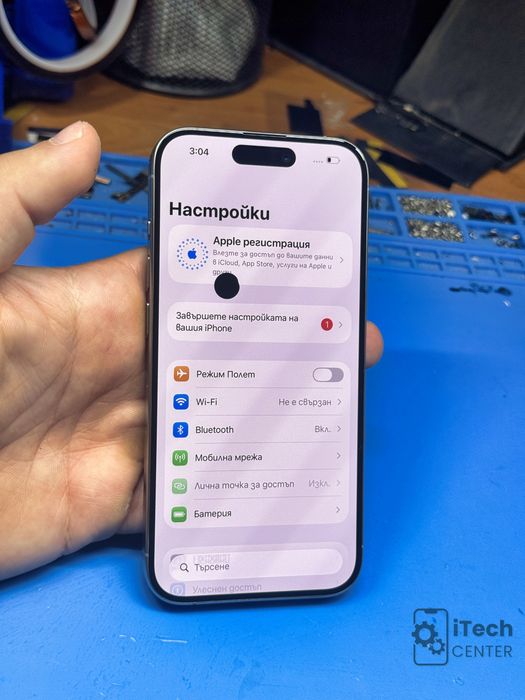 Оригинален дисплей за iPhone 15 Pro, минимална забележка!