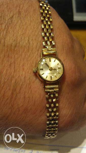 Дамски часовник от масивно злато "ROTARY" 9k.Рядък +оригинална кутия