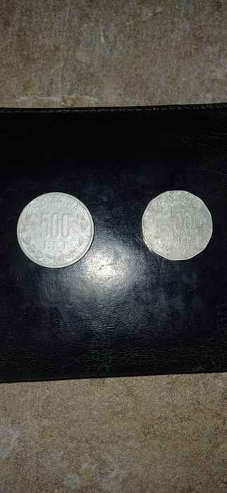 Monede vechi + una bacnota de 10.000lei