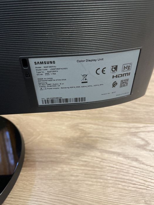 Monitor samsung 27 inch