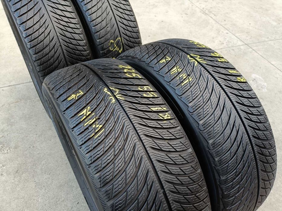Set 4 de anvelope iarna 225 55 18 michelin pilot alpin 5 profil de 7,5 si 7 mm