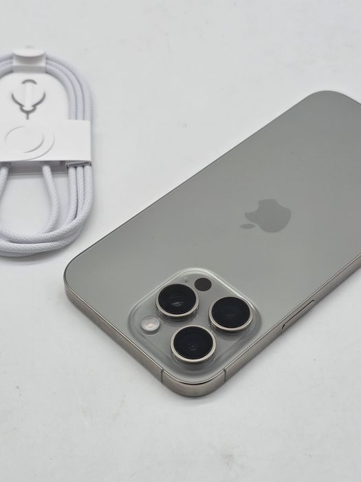 Iphone 16 pro max, Natural Titanium, 256gb,  100% procent baterie