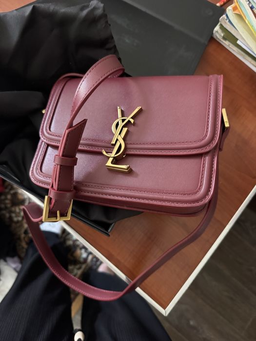 Сумка женская YSL бордовая