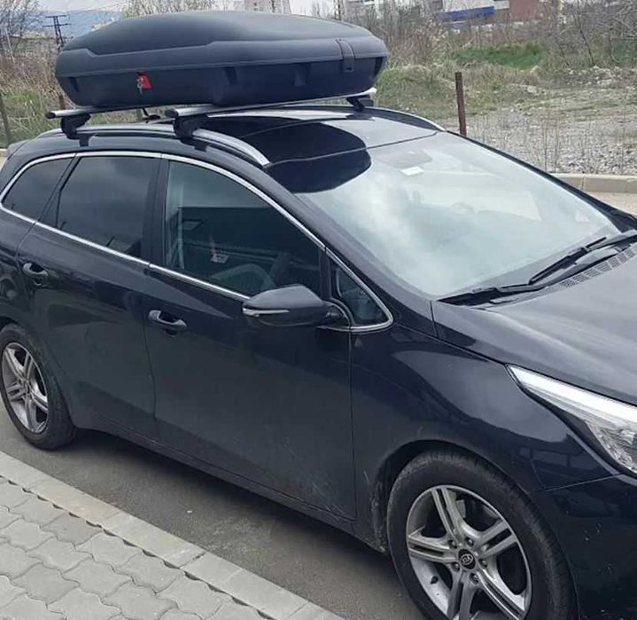 Автобокс Art Plast 169x79x37.5cm с ключ, 400 литра черен карбон