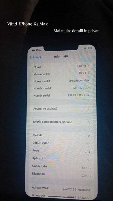 Iphone XS max folosit