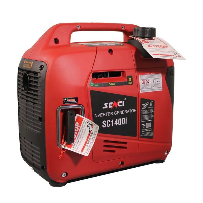 Generator de curent digital de tip inverter SENCI SC-1400i putere maxima 1,2 kW 230V insonorizat cu motor benzina