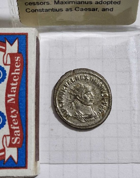 Qadimiy Rim Bronza tangasi (286-310 yil) - Антиквар. Римская монета ст