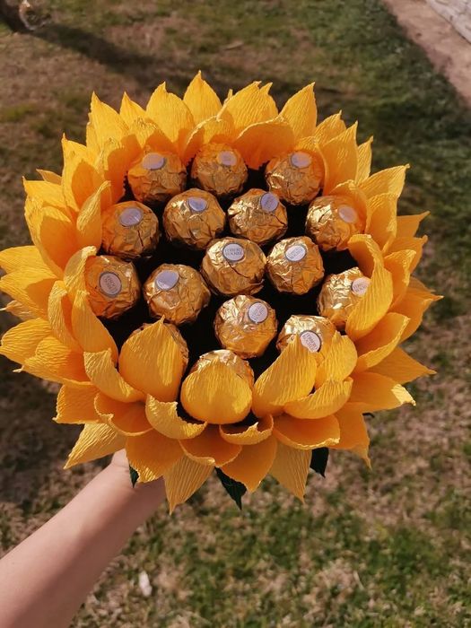 Ръчно изработен бонбонен букет