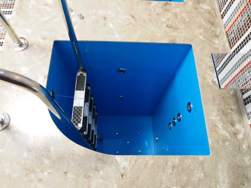 Sauna, xammom uchun polipropilen kupellar, tog'oralar, mini hovuzlar