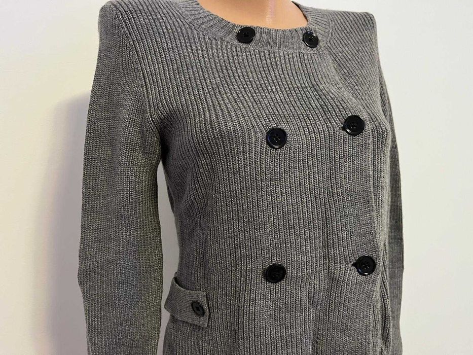 Cardigan Banana Republic XS – lână merino fină, gri