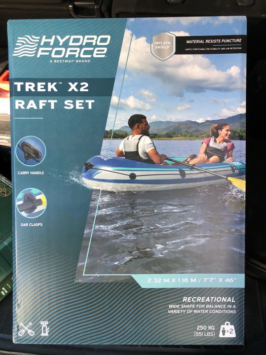 Нова лодка Bestway® Hydro Force® raft -set Trek™ X2 232 x 118 x 37 cm