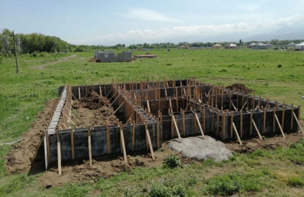 Заливка фундамент