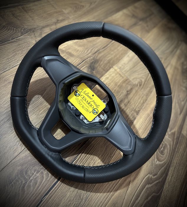 Volan piele naturală nappa Golf 8,Passat B8, Tiguan, T Cross,Roc,ID3-4