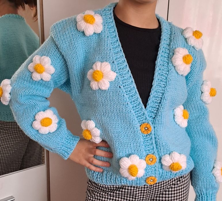 Cardigan cu flori