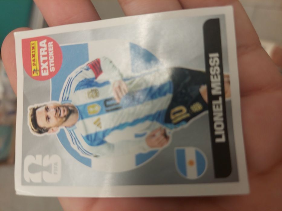 Lionel messi silver extra sticker