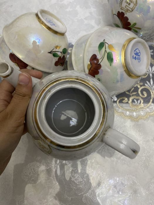 Chinni choynak va piyolalar to’plami (2 ta choynak + 8 ta piyola)