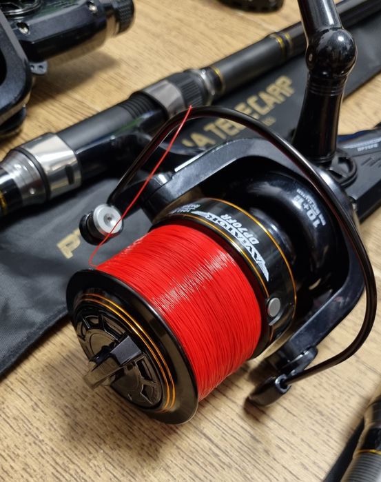 SET 4 Lansete PRO FL AQUA TELECARP 3.9m + 4 Mulinete AVIATOR DP7000