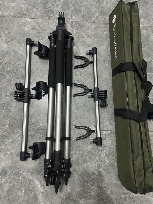 Rod Pod Tip Tripod pentru Pescuit Feeder & Crap – Stabil, Reglabil, cu Husă Inclusă