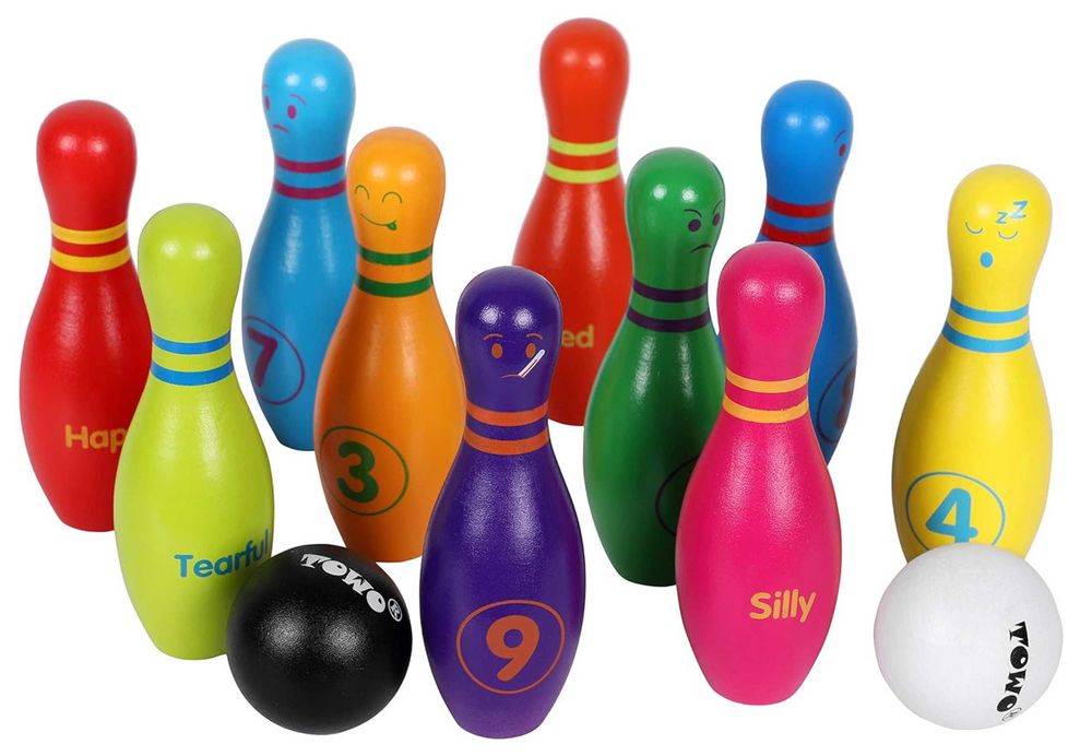 НОВО! Забавен дървен детски мини боулинг / Всички дървени играчки