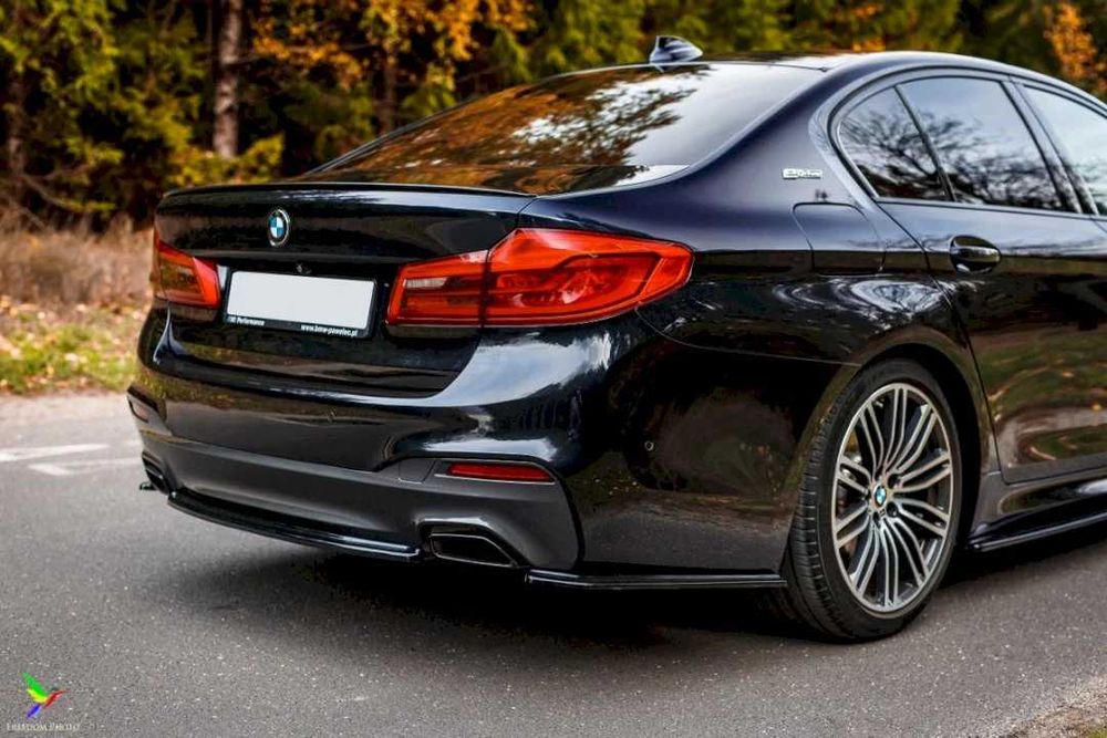 Extensii Splitere Prelungiri Laterale Bara Spate BMW G30 G31 M5 F90, Negru Lucios