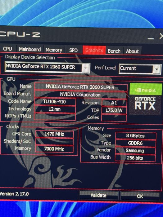 RTX 2060 Super 8GB – отлично състояние
