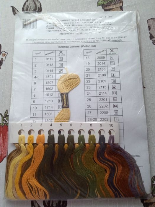 Продам набор по вышивке крестом (мулине)