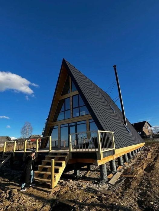 Cabane din lemn A-FRAME