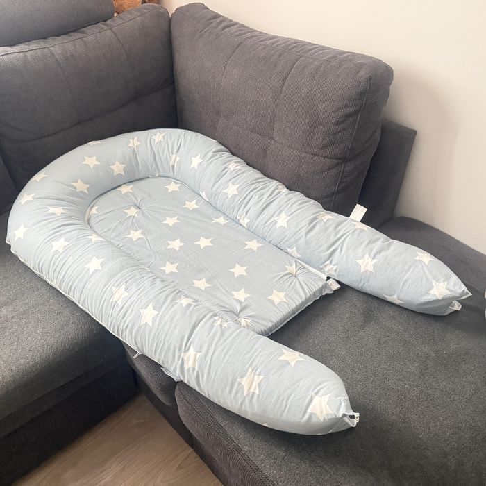 Baby Nest  3 in 1, Lorelli, 110 x 70 x 15, husa bumbac ranforce, Gri