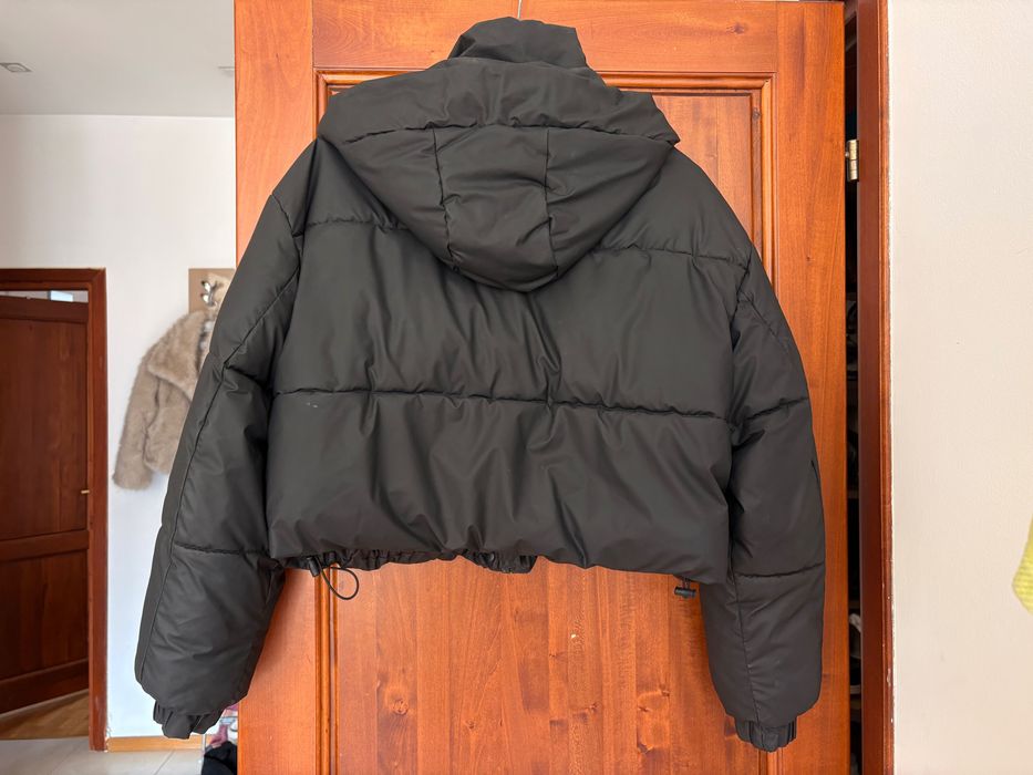 Zara puffer кроп яке