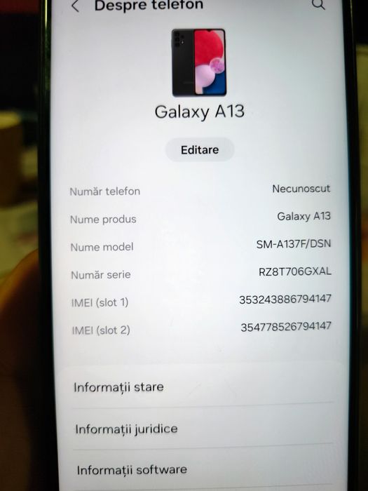 Vând Samsung A13