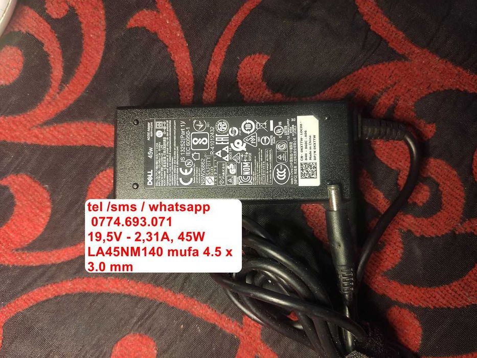 Incarcator laptop Dell 19,5V 45W 65W, 90W, 130W, 180W, 240W