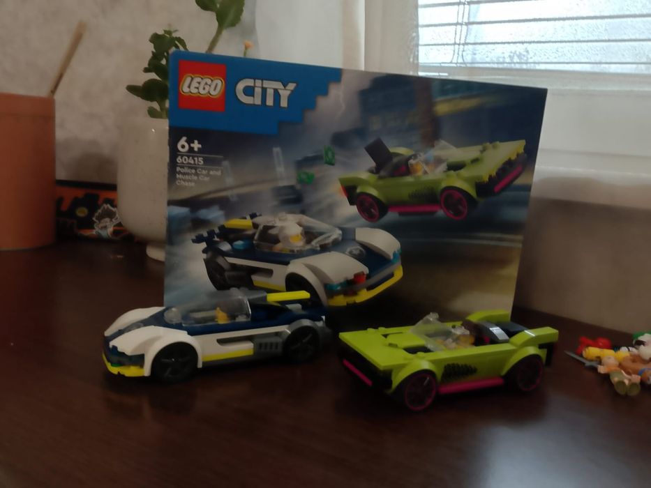Lego city police car and Muscle car