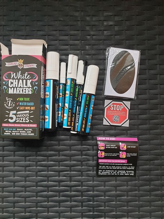 Set 5 marcare carioci creta graffiti colorat noi