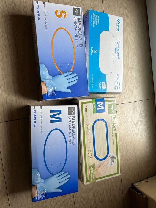 Manusi medicale nitril nepudrate 200 buc