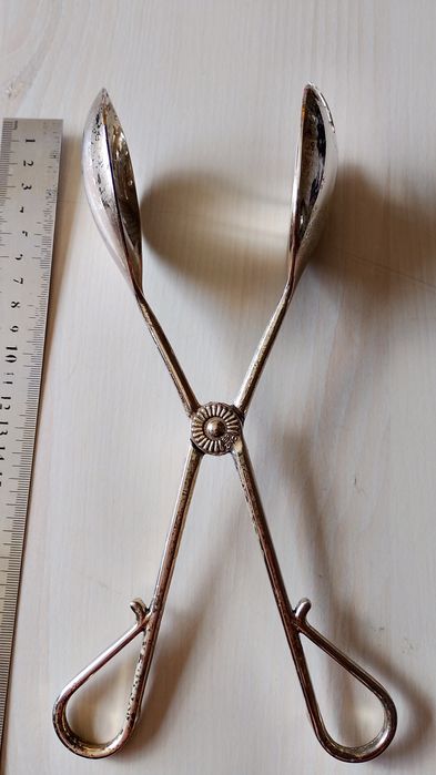 Итальянские мельхиор щипцы для салата