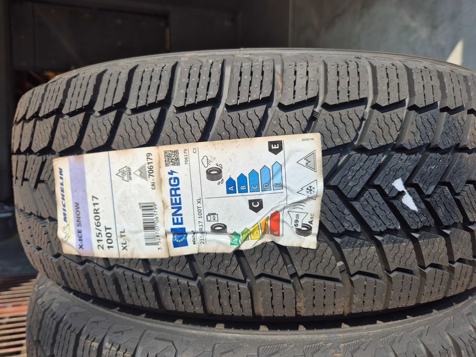4 Anvelope M+S IARNA - 215/60/17 - Michelin ICE SNOW - NOU - DOT 2023 !