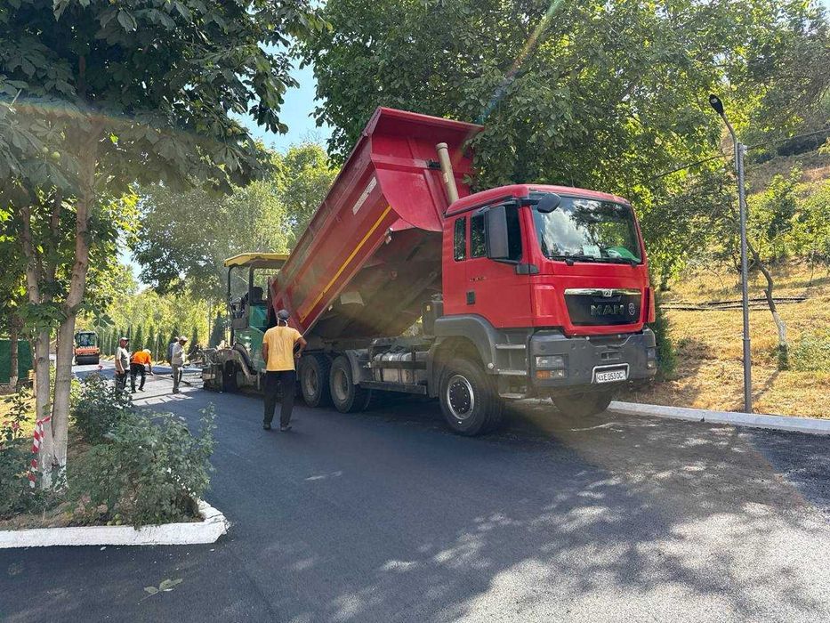 Укладываем асфальт. Асфальтирвание. Асфальт по всему Узбекистану