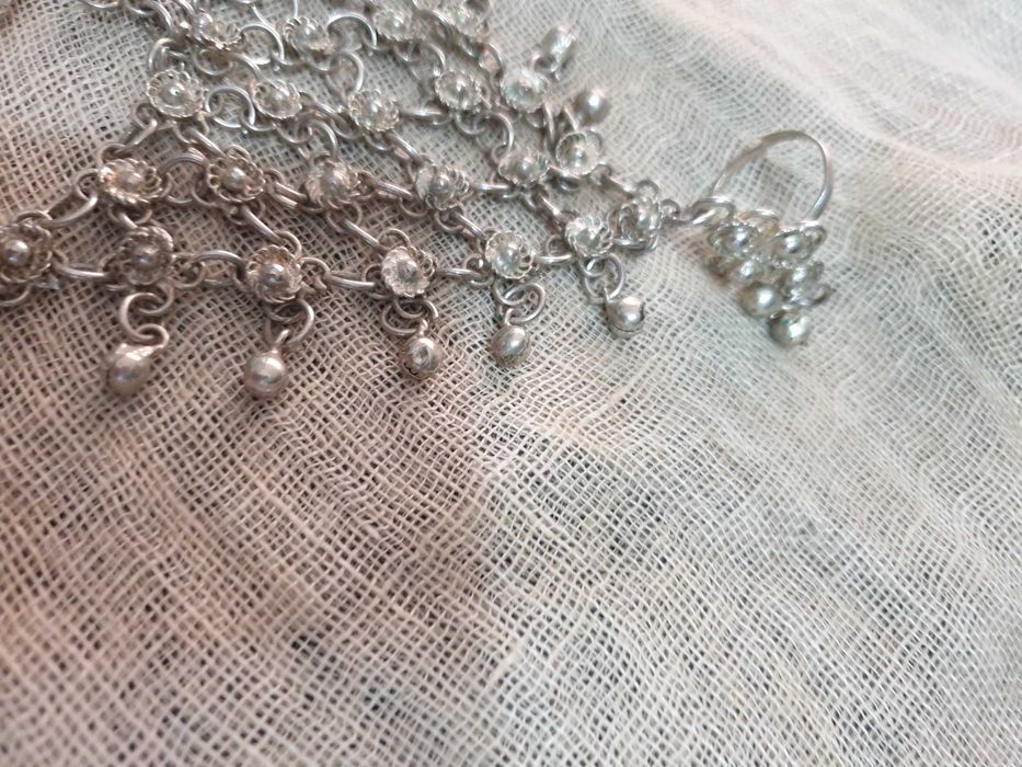 Арабски посребрен пръстен-гривна