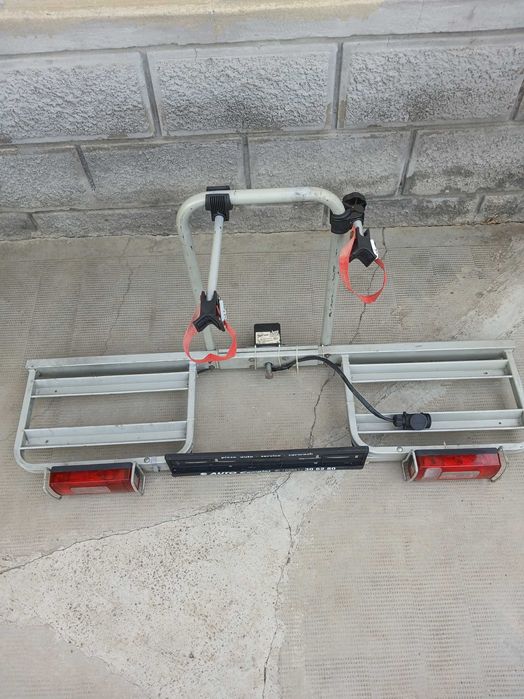Suport 2 biciclete pe cârlig EUFAB Bike Two (Germania) - Aluminiu, Instalație Nouă