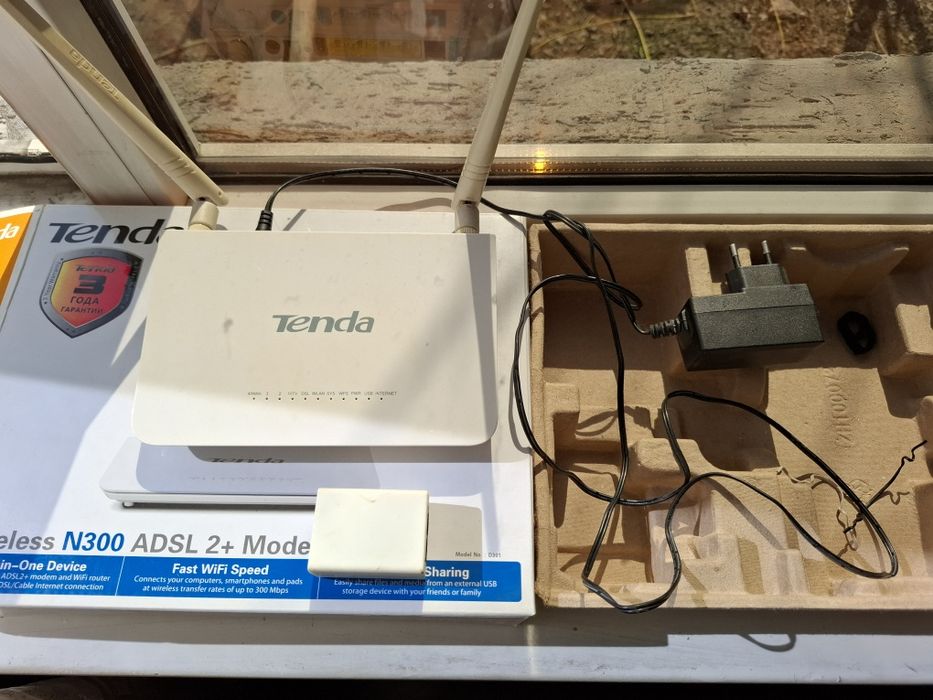 Модем Роутер TENDA N300 ADSL2